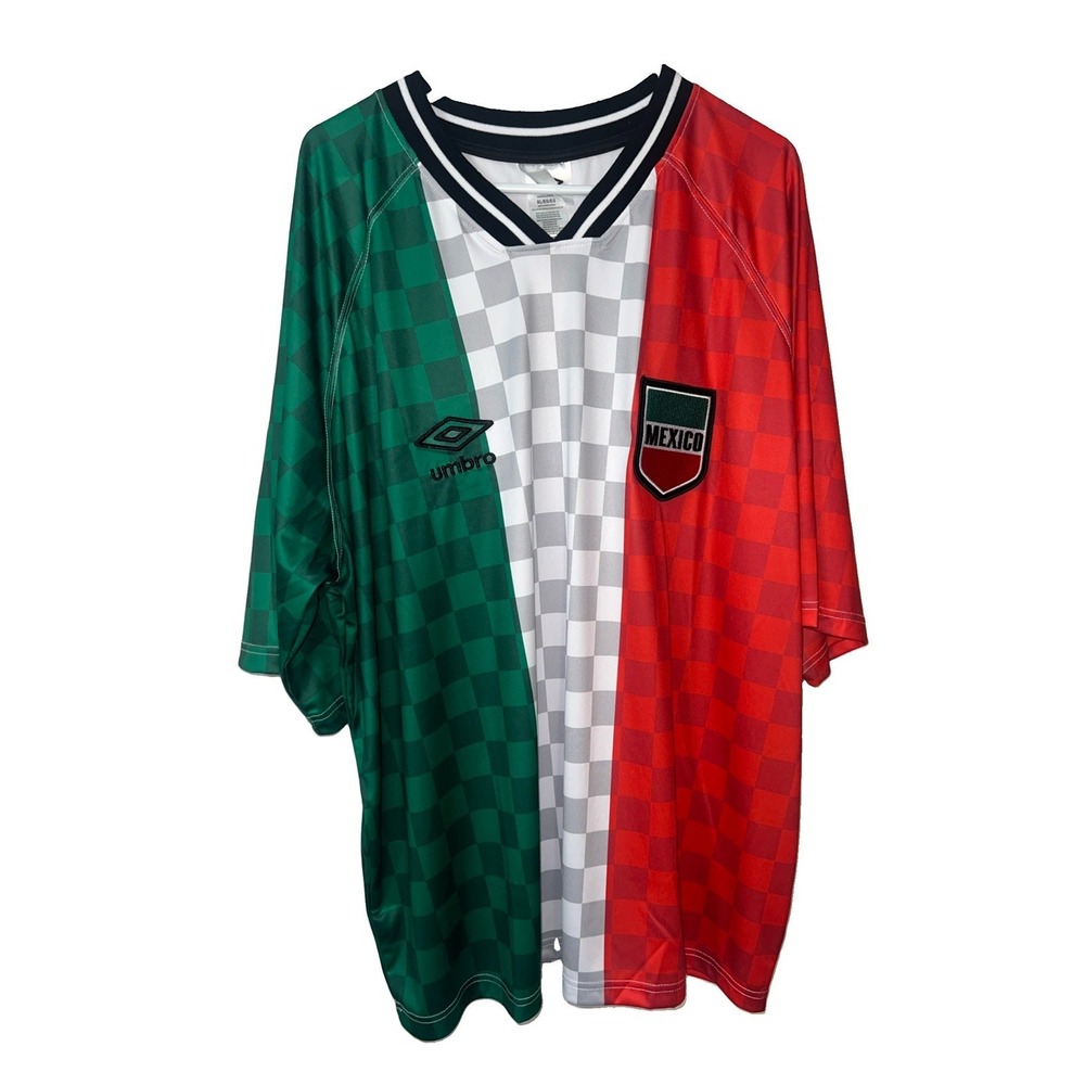 Umbro Mexico National Team World Cup Vintage Style Soccer Jersey Men's XL-New